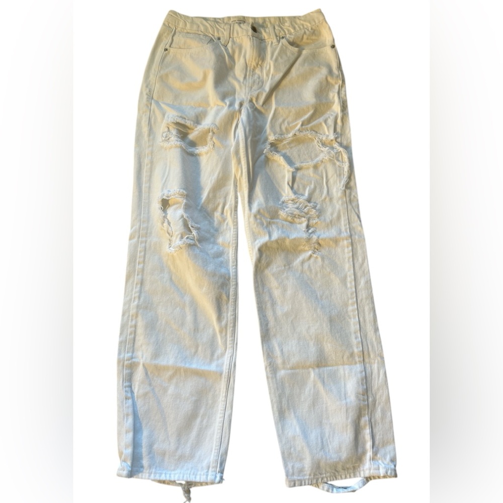Good American distressed high rise jeans